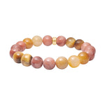 Tiger øje, jade, jasper armbånd