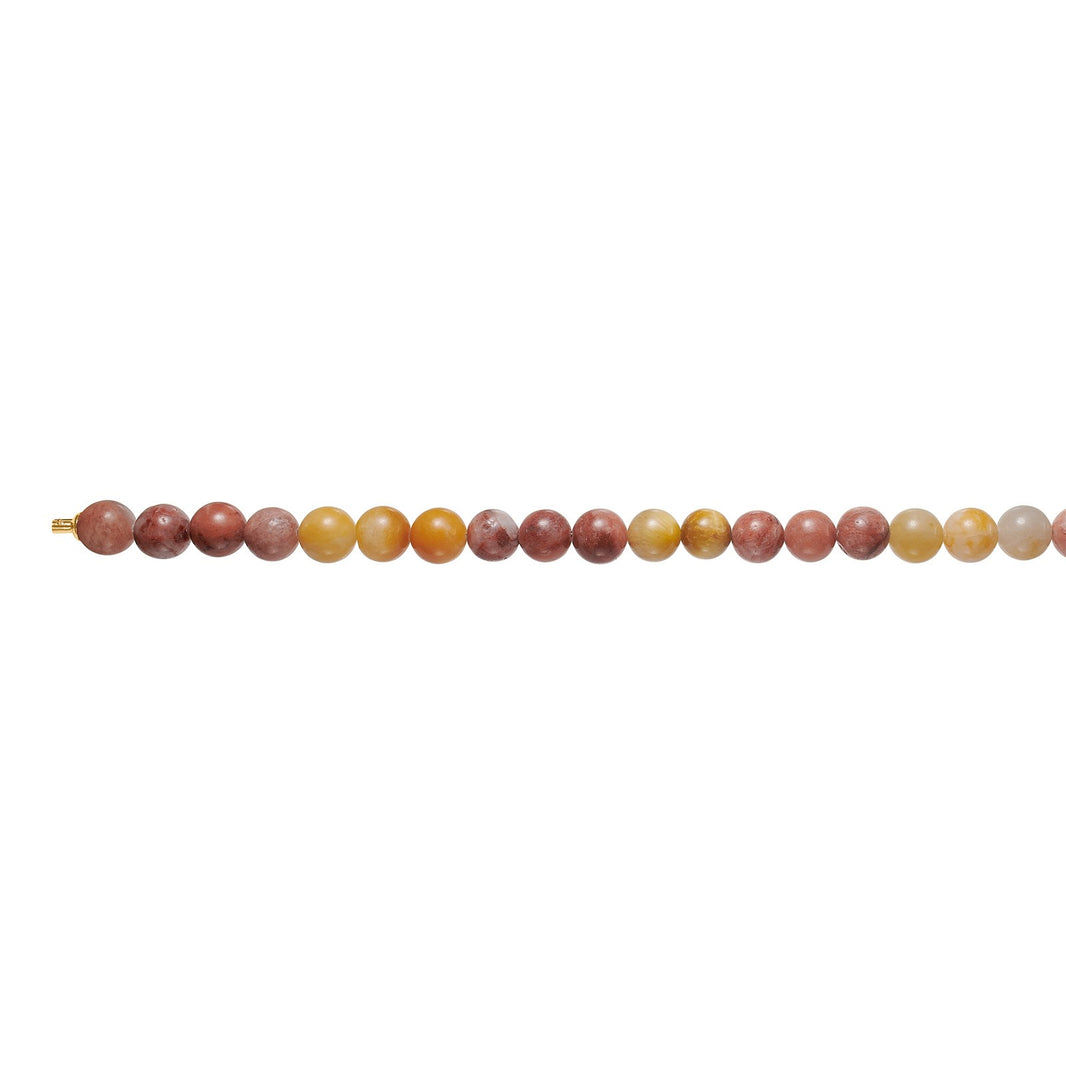 Tiger eye, jade, jasper System-Kette