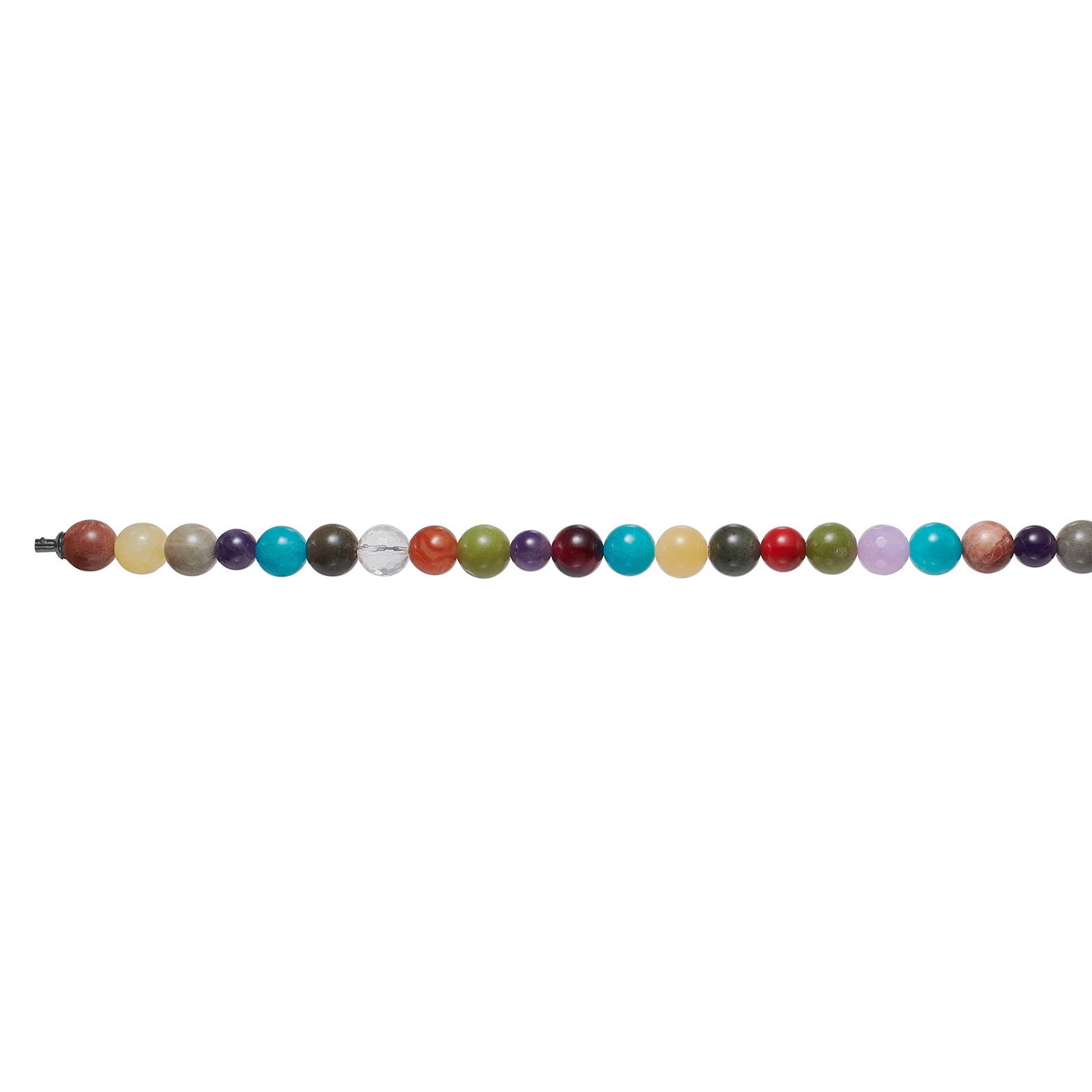 Bergkristall, jasper, amethyst, tiger eye, jade System-Kette