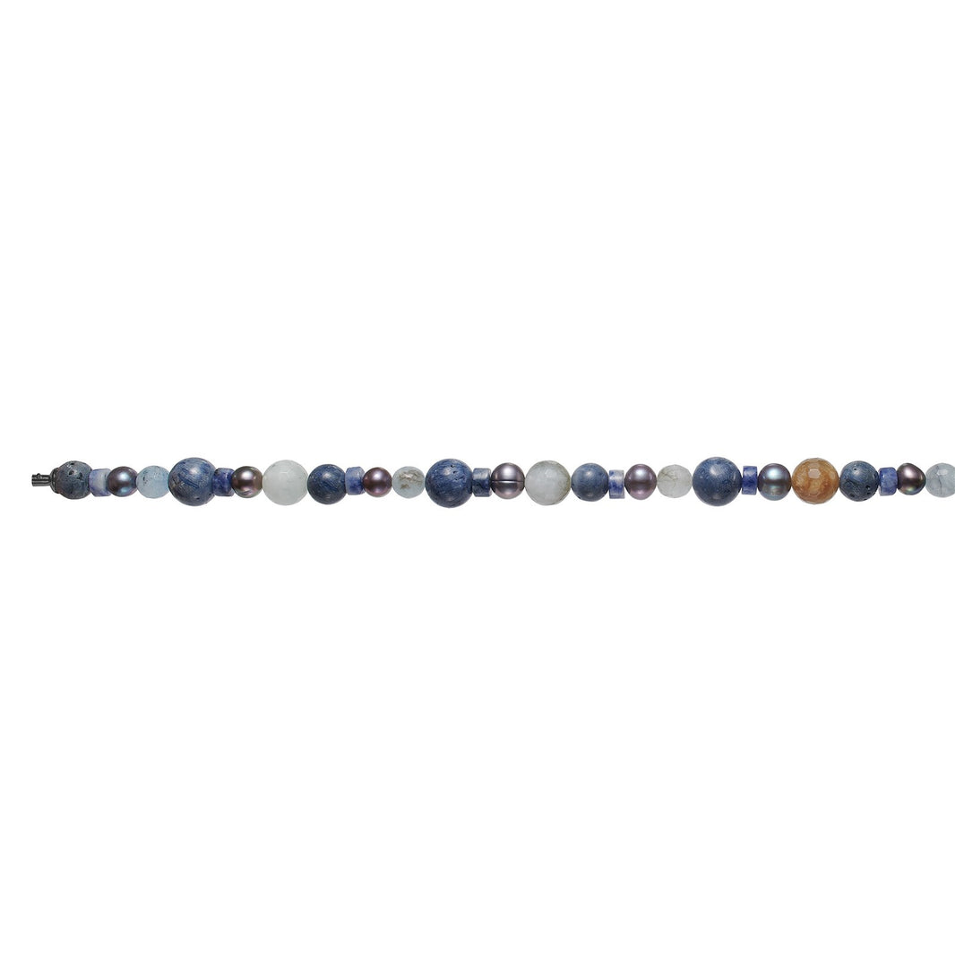 Koralle, aquamarine, jasper, FWT. System-Kette