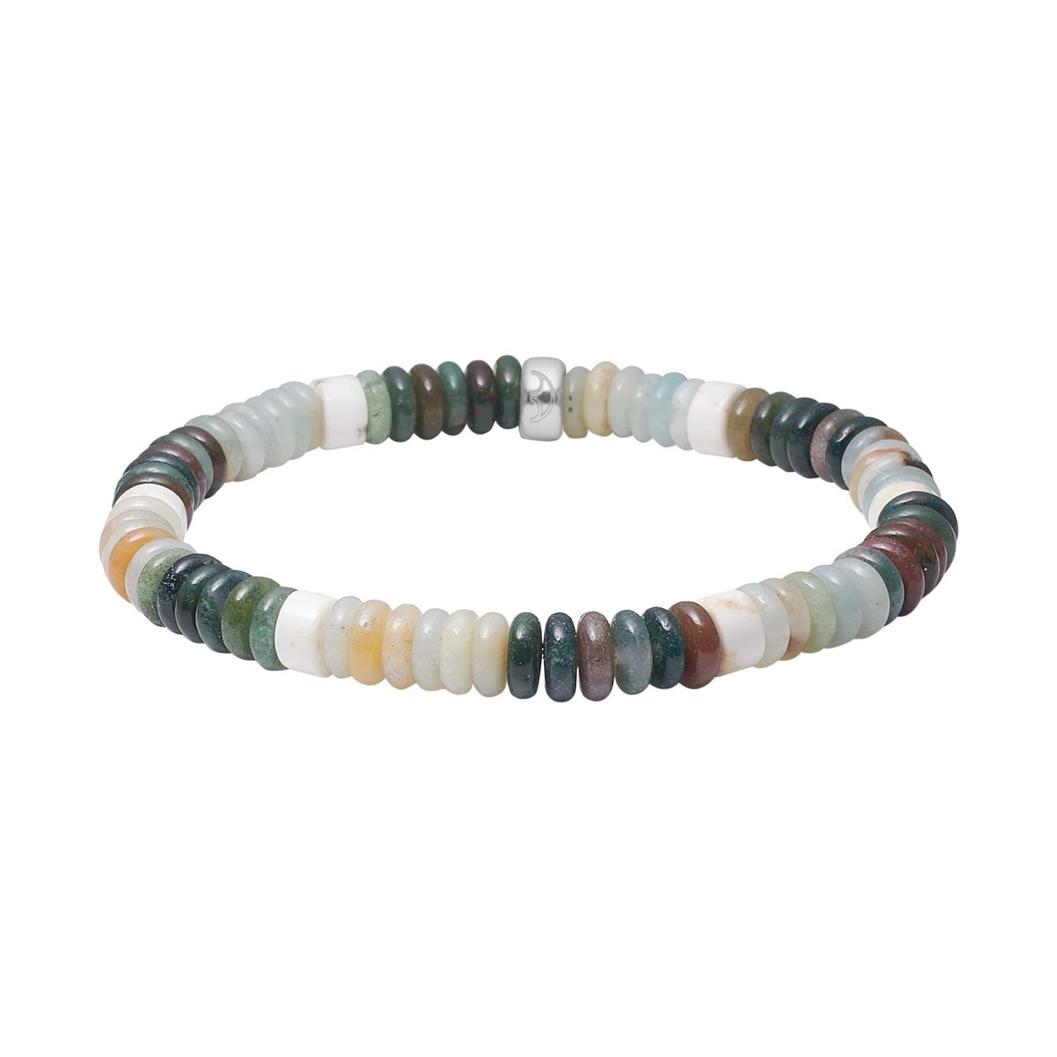 Amazonite, howlite, Achat Armband