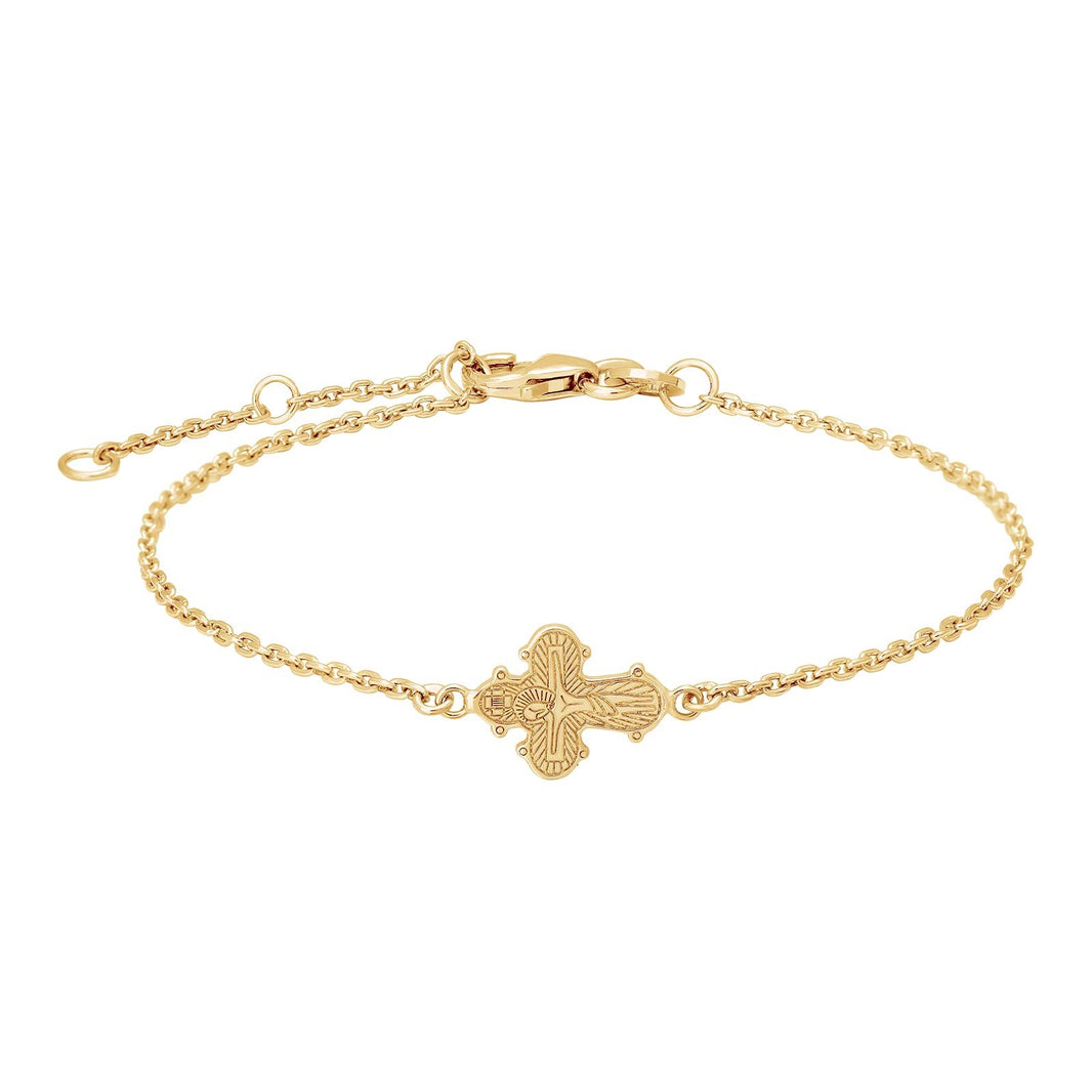 9kt. armband dagmarkors