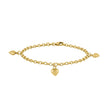 Silberarmband mit Herzen