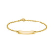 Silver bracelet w/plate