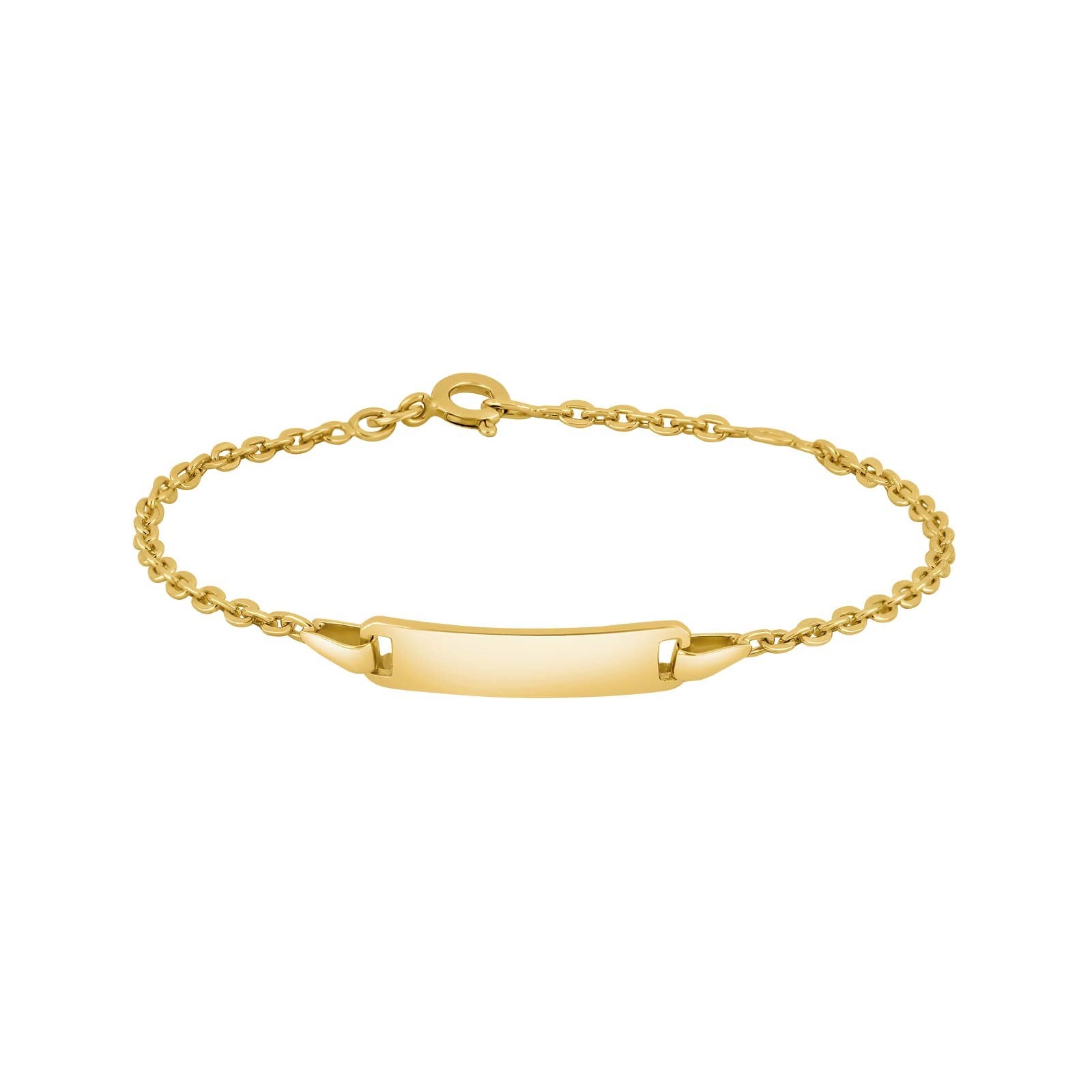 Silver bracelet w/plate
