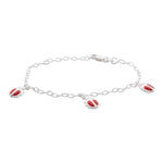 Rhod. Silberarmband m/3 Marienkäfer