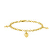 Silver bracelet with faith, hope and love