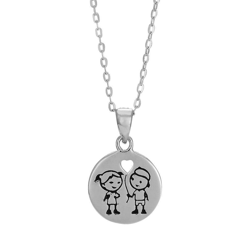 Rhd. silber Halskette 38+2cm