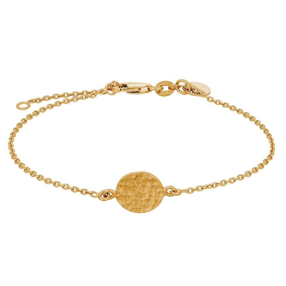 Goldpl. silver bracelet TWO-SIDED52 10mm