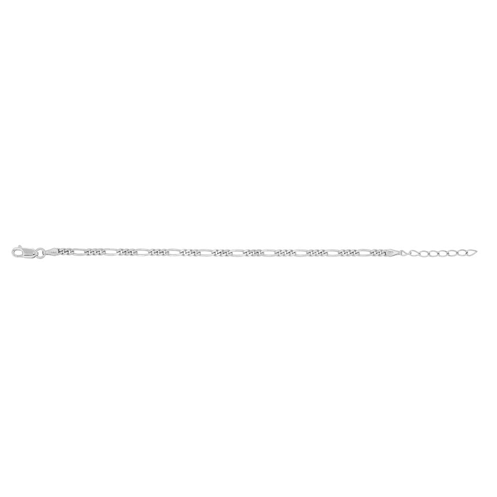 Silver bracelet FIGARO52 3mm