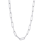 Rhod. silver necklace BOND52 50cm
