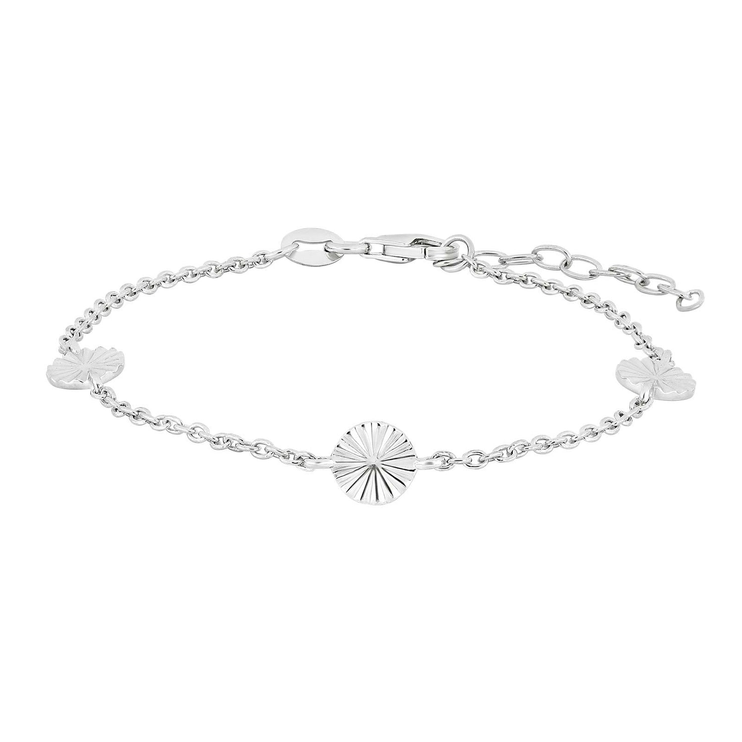 Silberarmband Kreis ACTOR52 - Rhodiniert