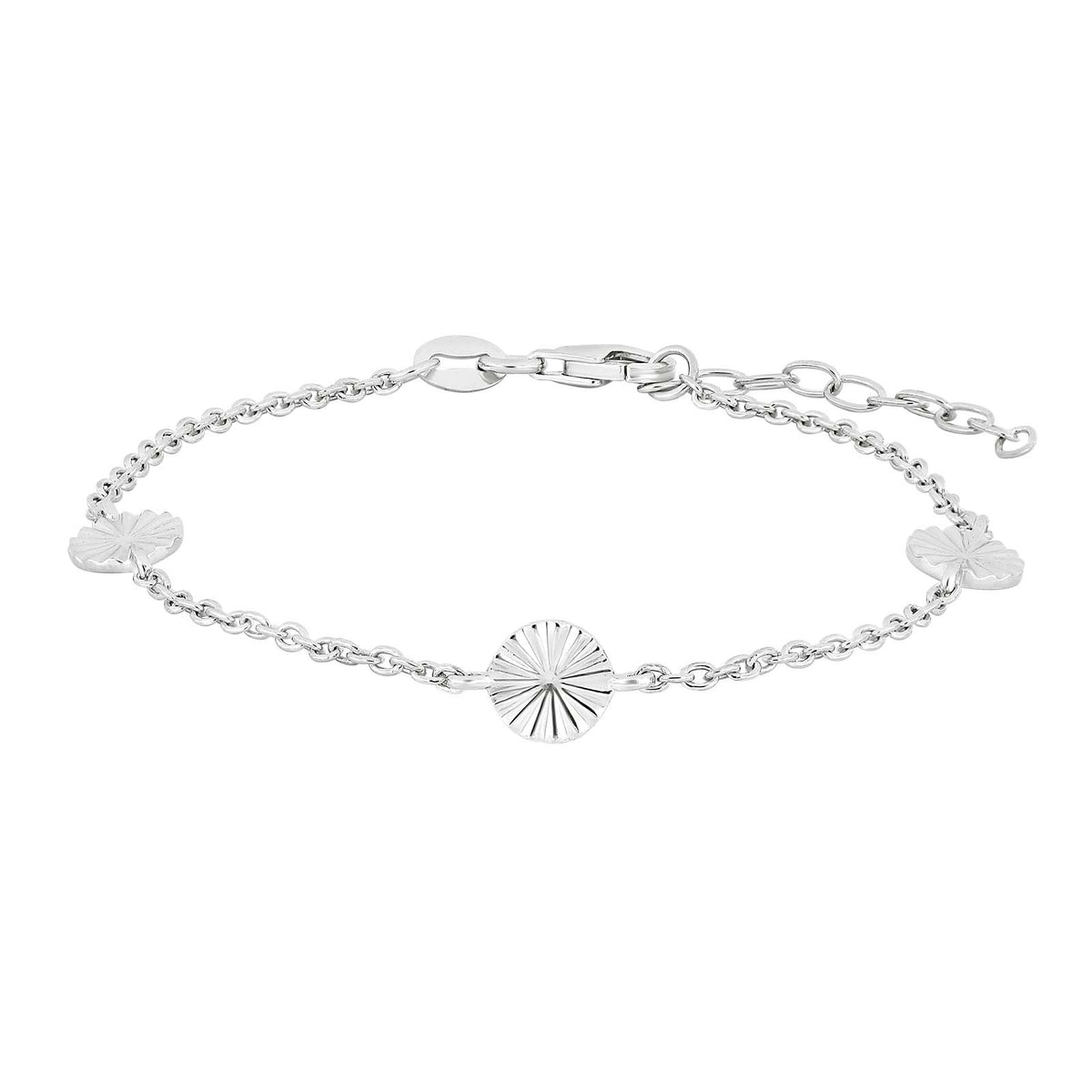 Silver bracelet circle ACTOR52 - Rhodium plated