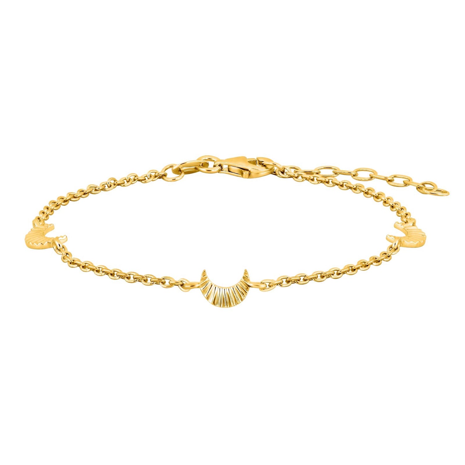 Silberarmband Mond ACTOR52 - Vergoldet