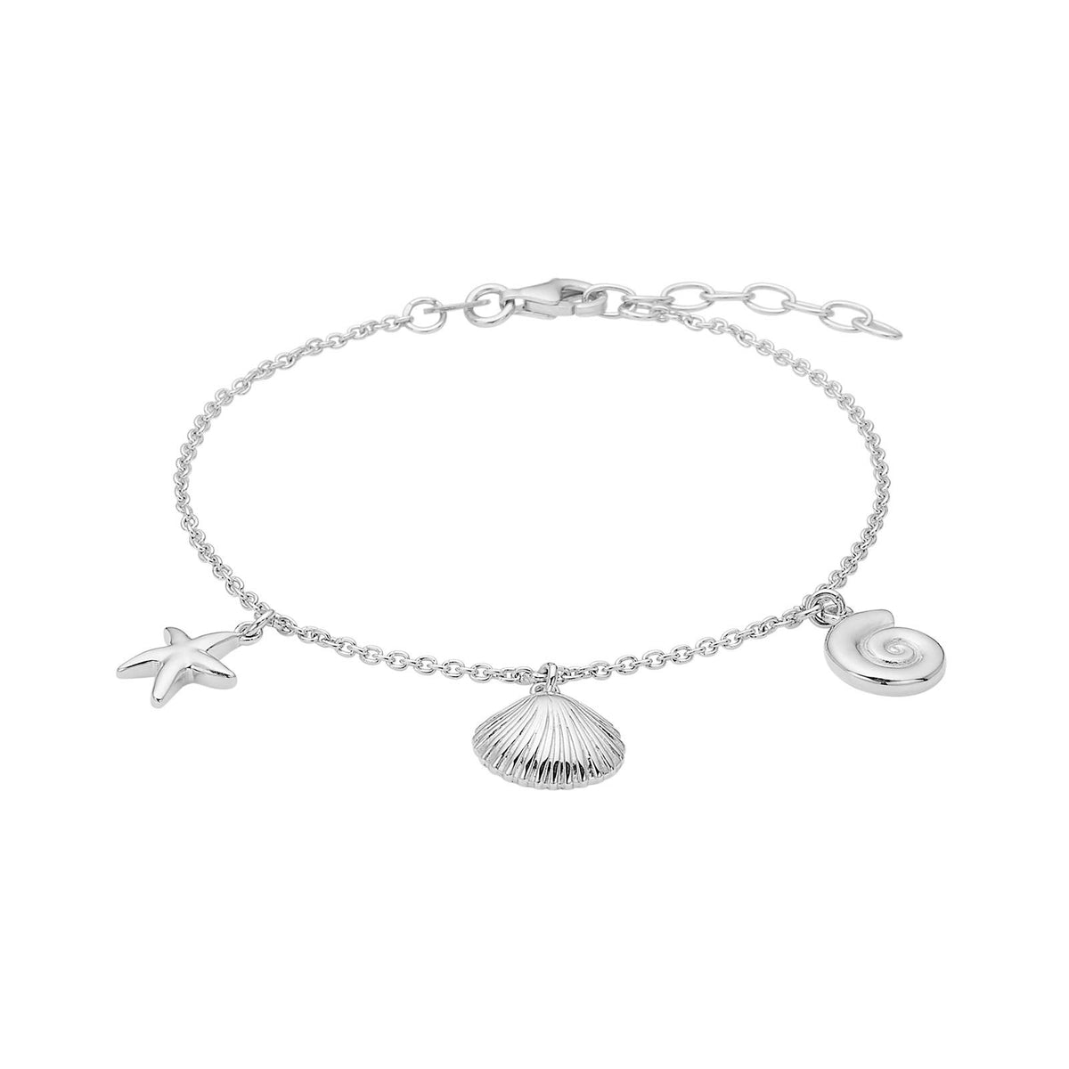 Silver bracelet SEA52 - Rhodium plated