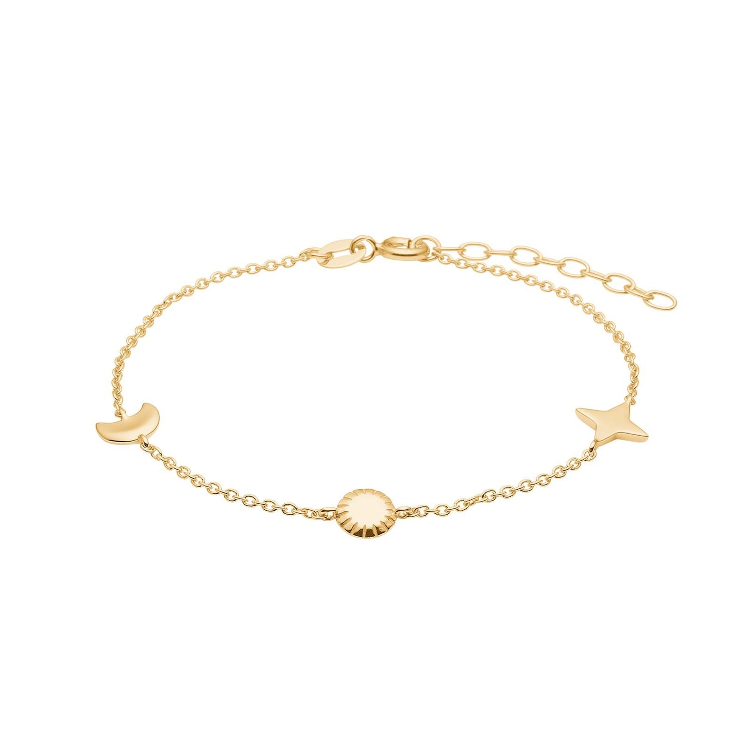 Silberarmband UNIVERSE52 - Vergoldet