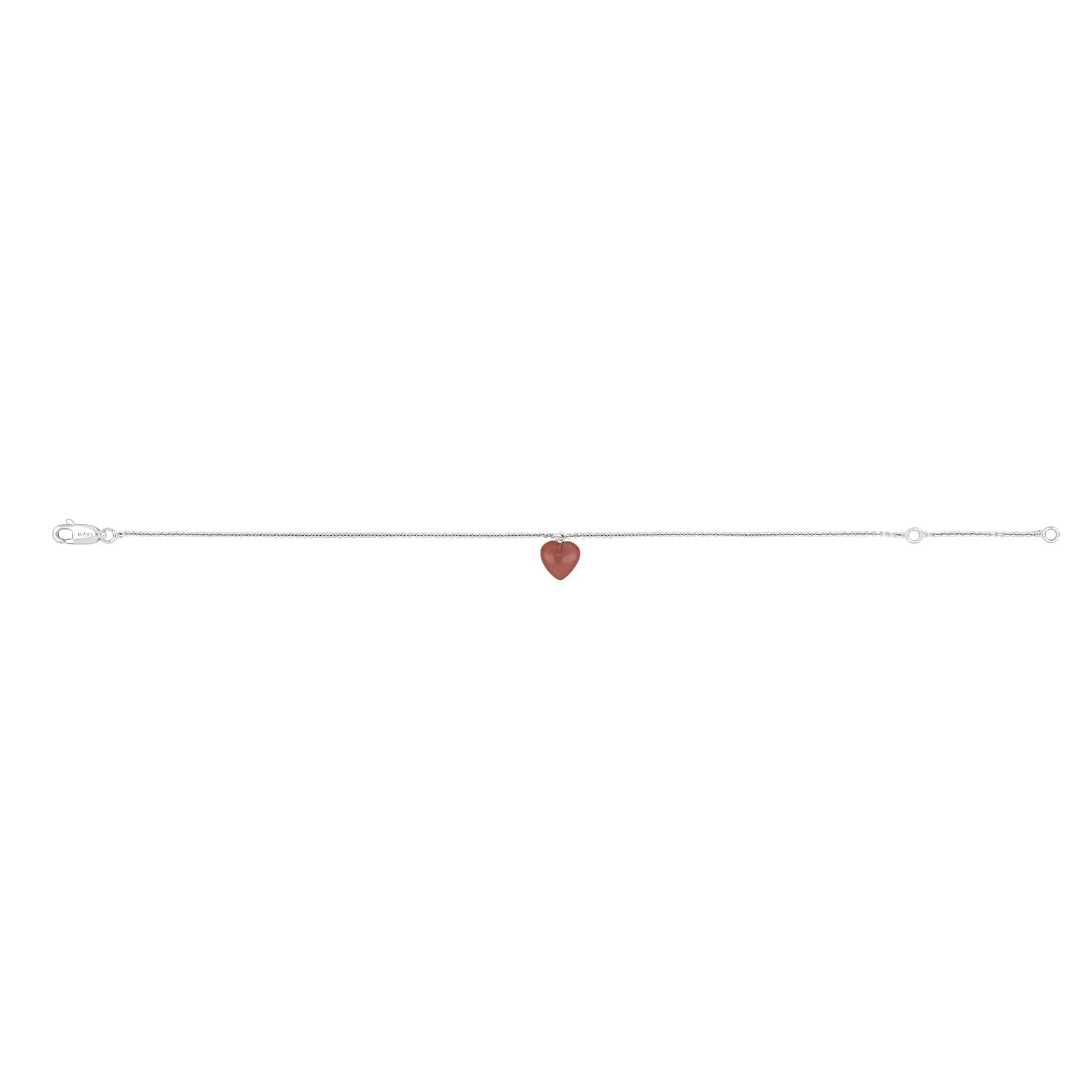 Rhd. sil bracelet YOU52 red