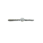Rhod. silber Kugelarmband m/Pavékugel Kristal