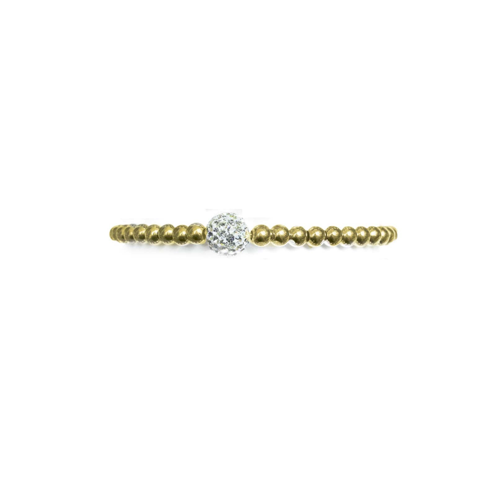 Verg. silber Kugelarmband m/Pavékugel Kristal