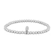 Rhod. silber Kugelarmband
