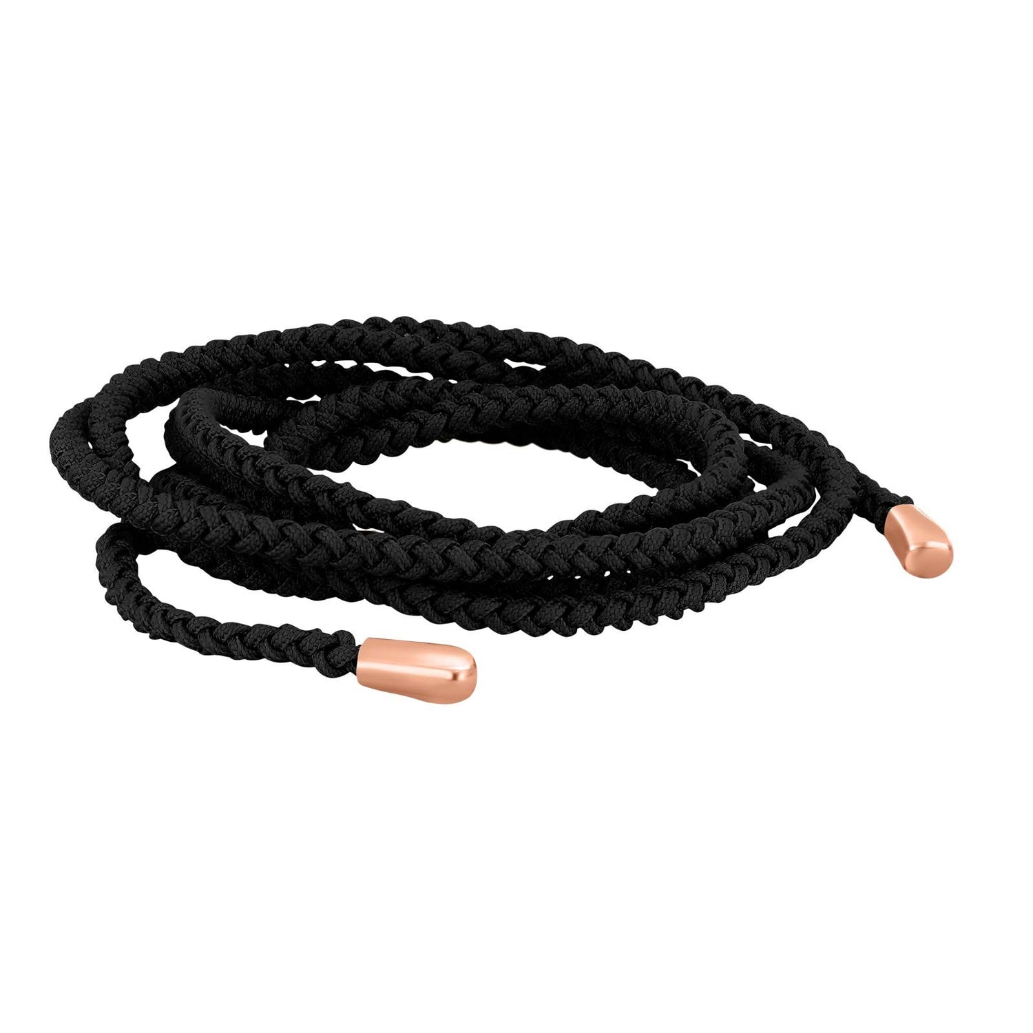 Textilkordel geflochten 3mm 100cm - 95 / Rosévergoldet
