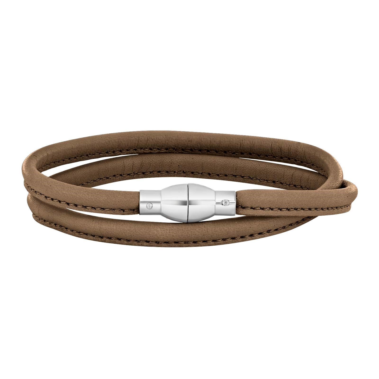 Lederarmband Silberverschluss