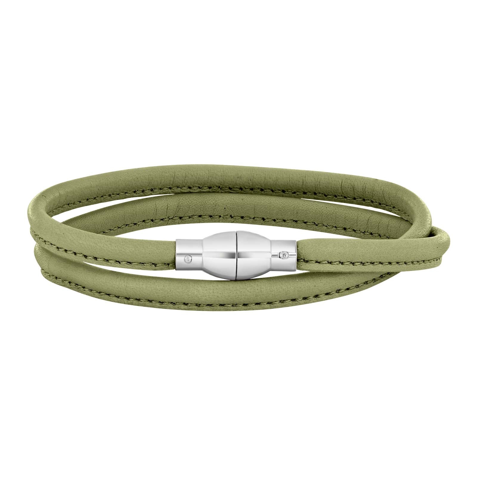 Lederarmband Silberverschluss