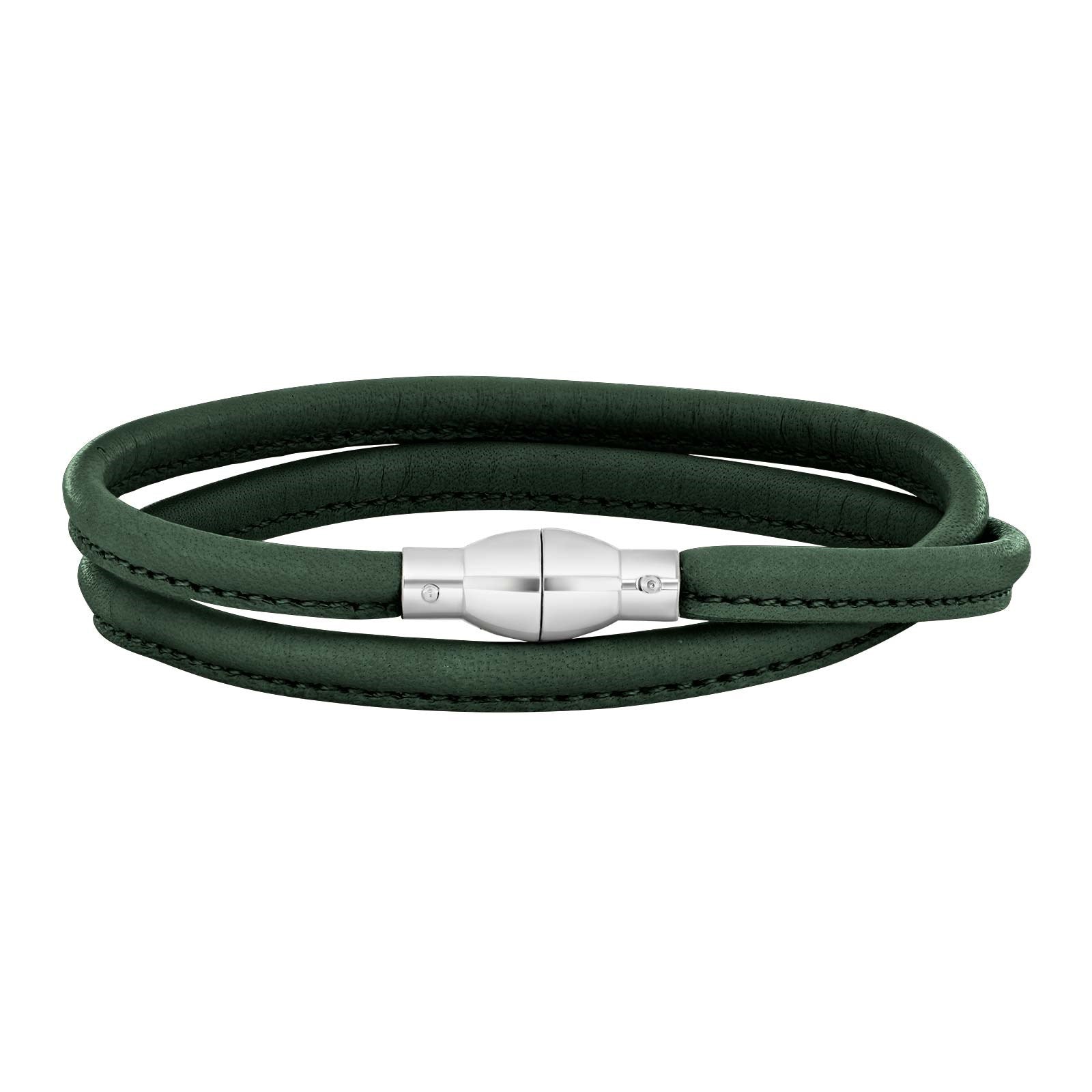 Lederarmband Silberverschluss