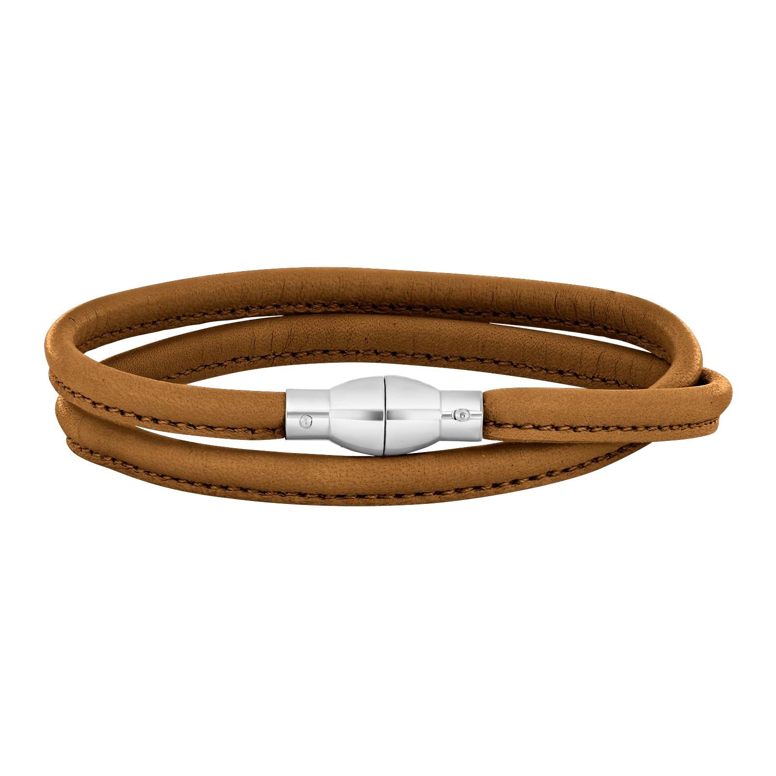 Lederarmband Silberverschluss