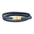 Lederarmband Silberverschluss