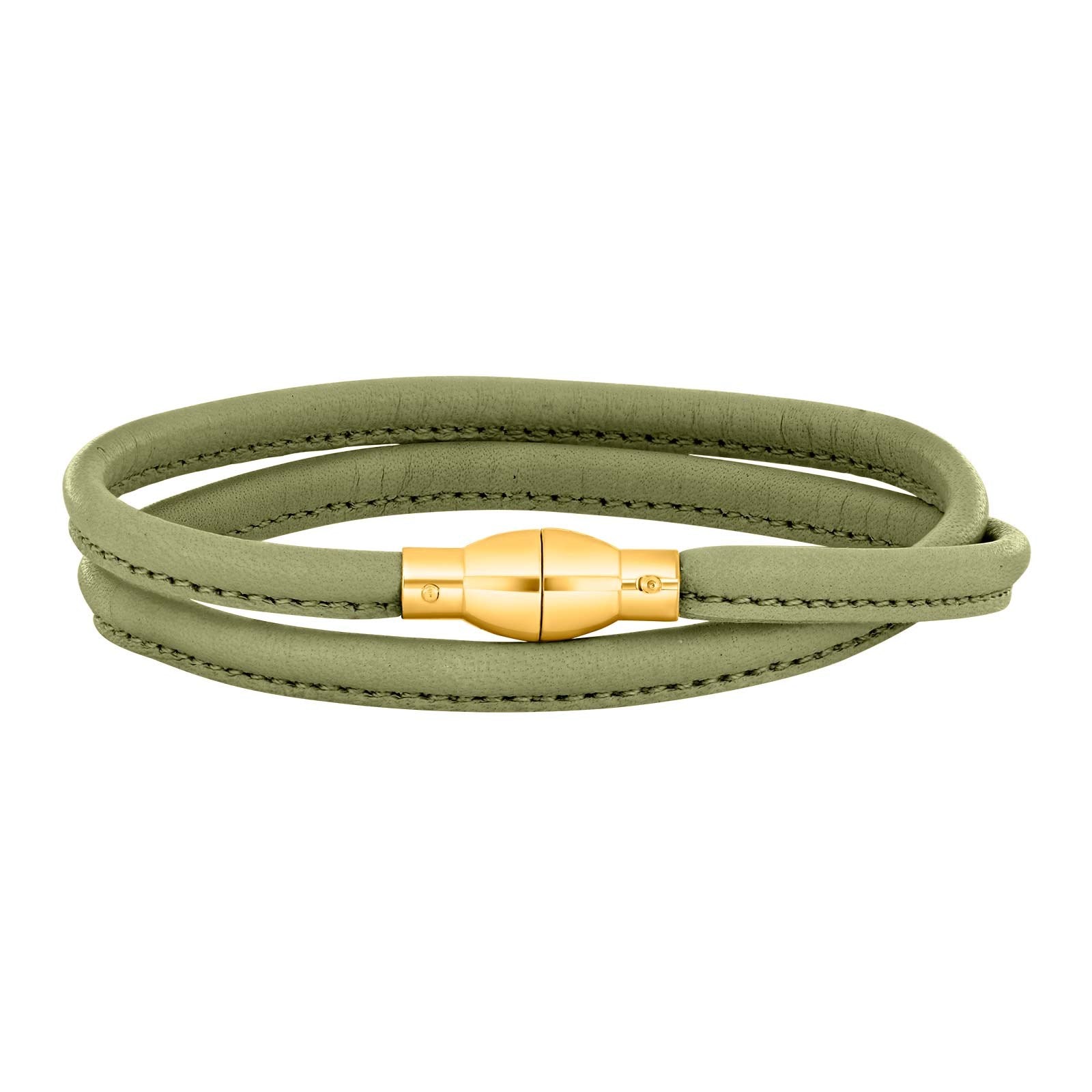 Lederarmband Silberverschluss
