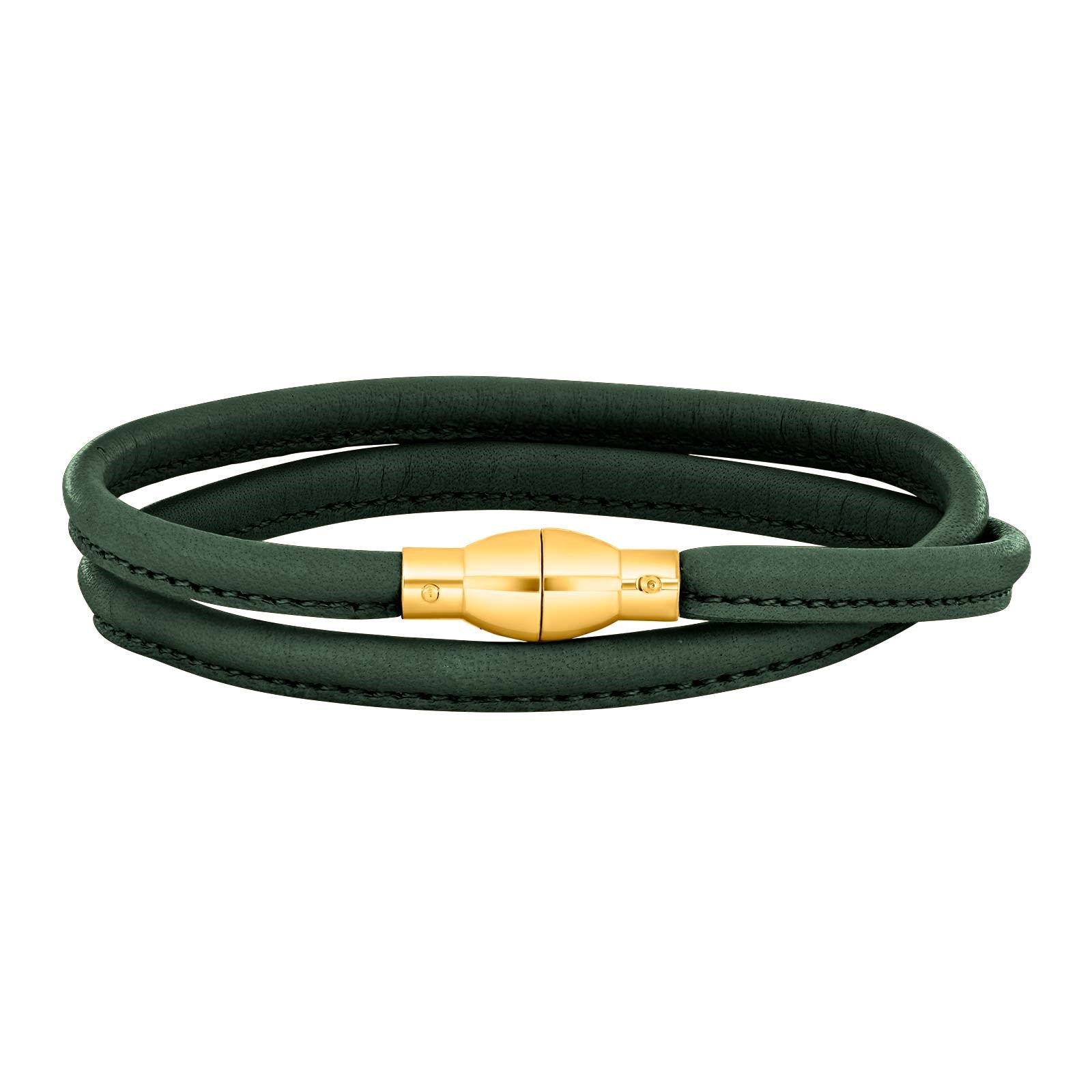 Lederarmband Silberverschluss