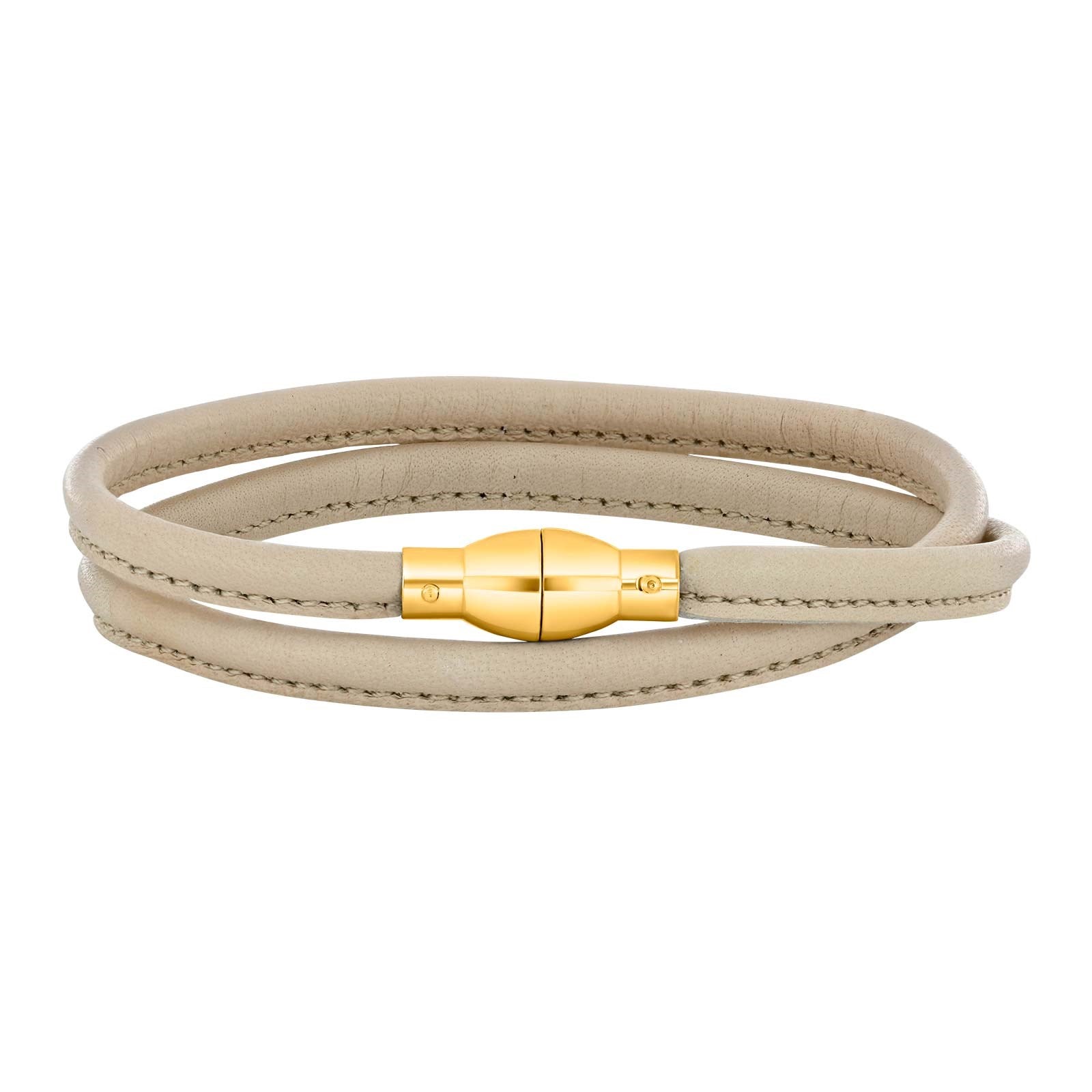 Lederarmband Silberverschluss