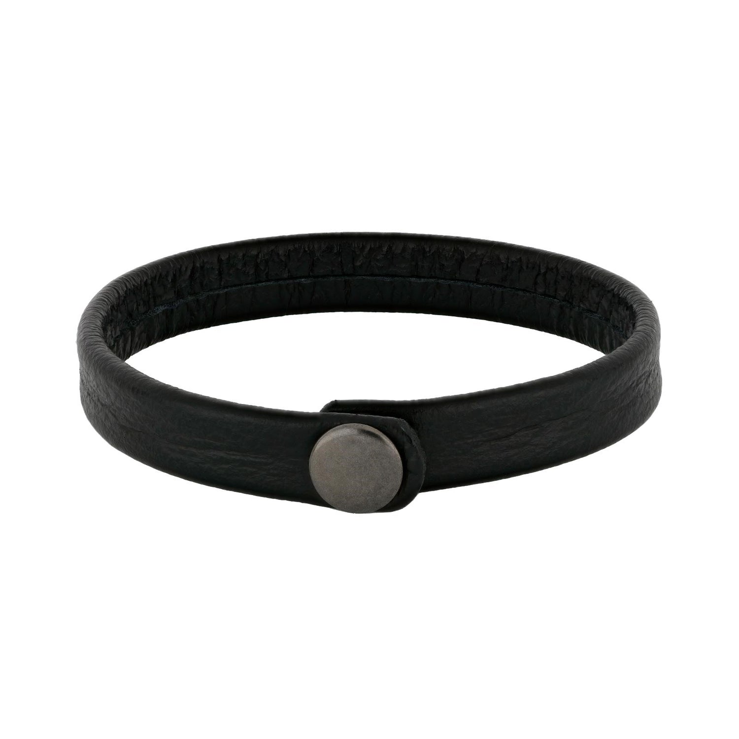 SON Armband schwarzes Kalbsleder 12mm - 21