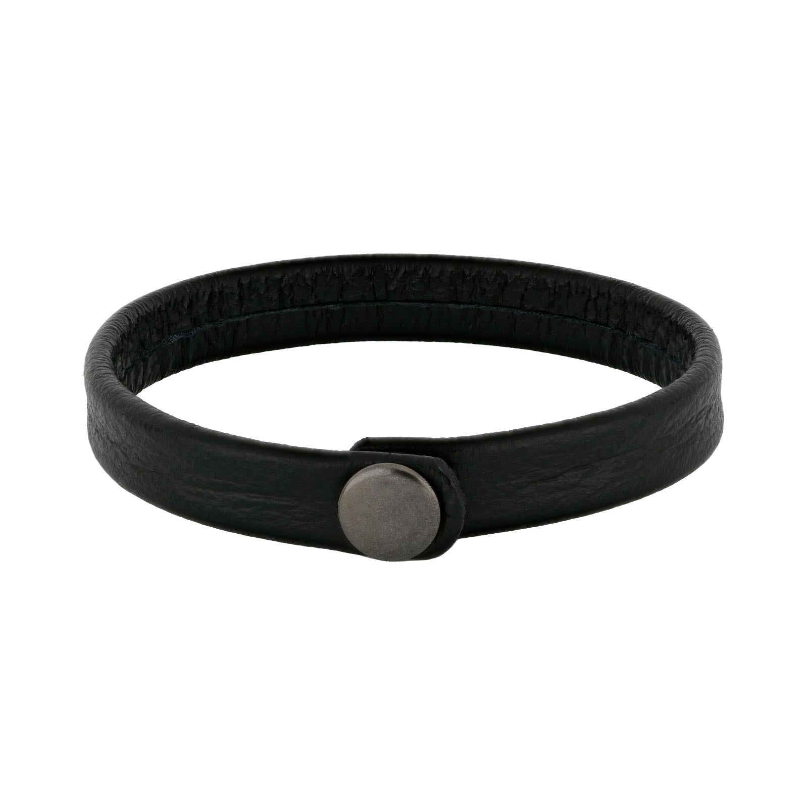 SON armbånd sort kalveskind 12mm