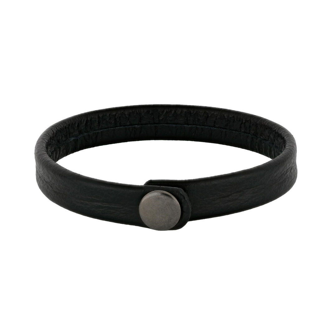 SON Armband schwarzes Kalbsleder 12mm