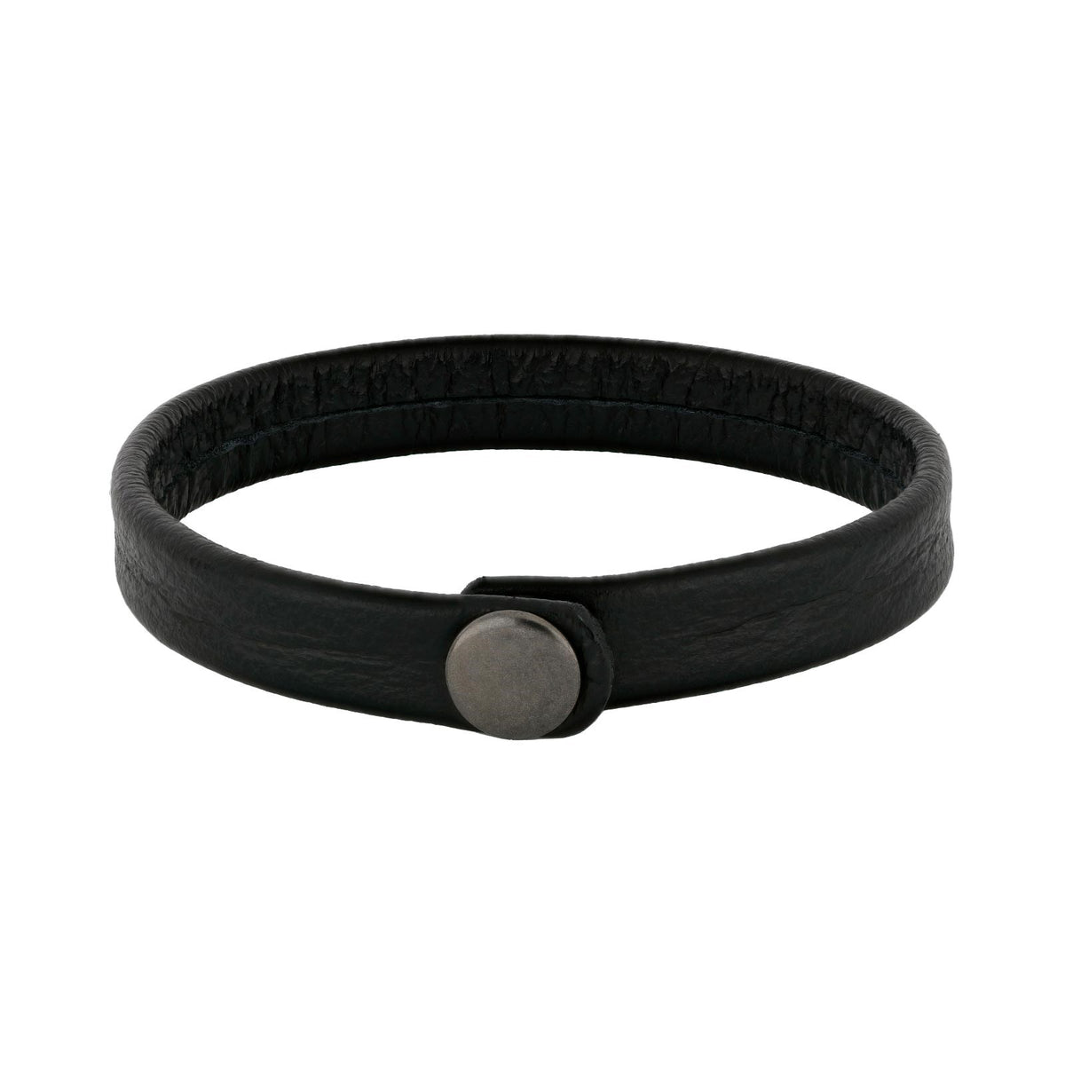 SON armbånd sort kalveskind 12mm