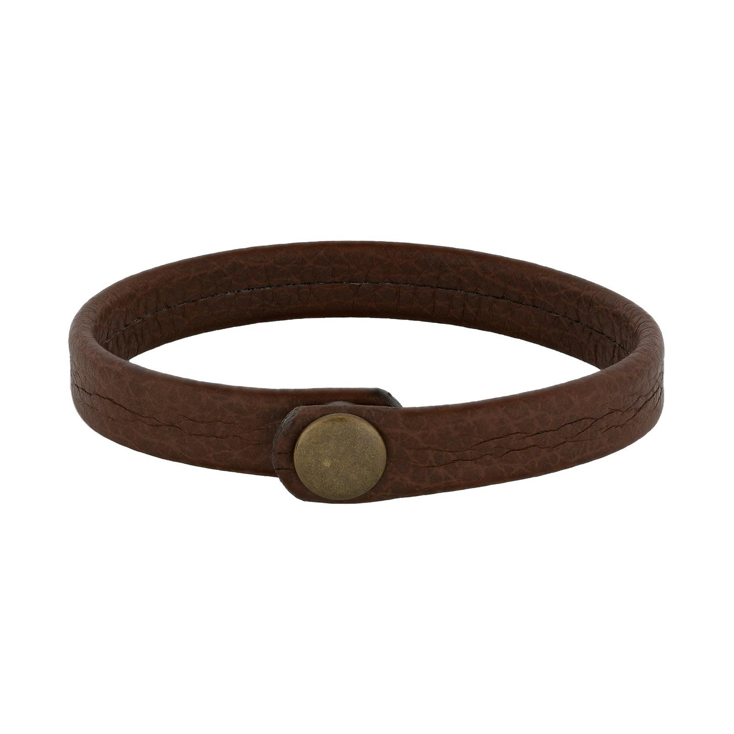 SON Armband braunes Kalbsleder 12mm - 21