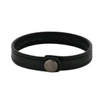 SON Armband schwarzes Kalbsleder 12mm