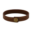 SON Armband braunes Kalbsleder 12mm
