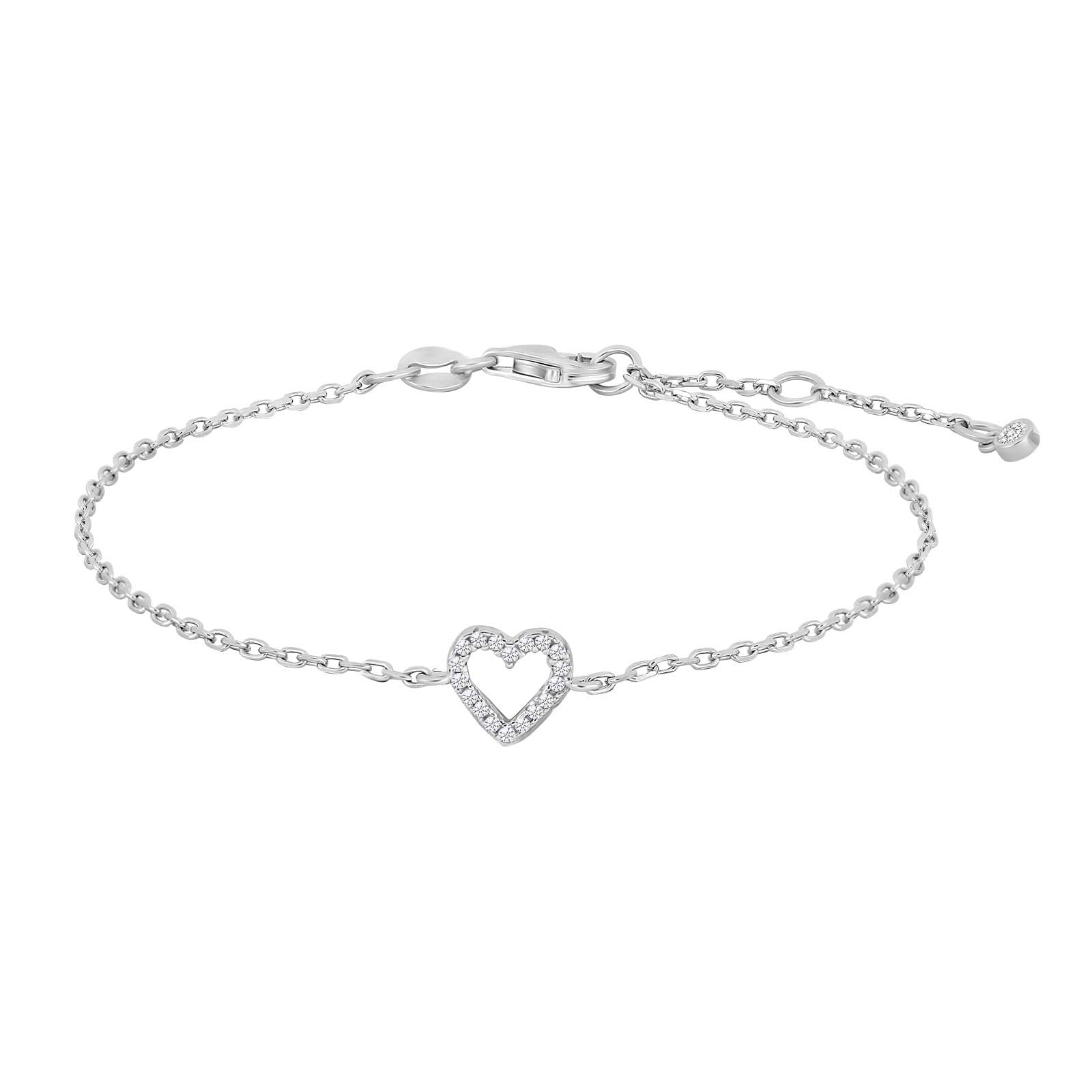 Silver bracelet AIDANOR 7mm 17+3cm