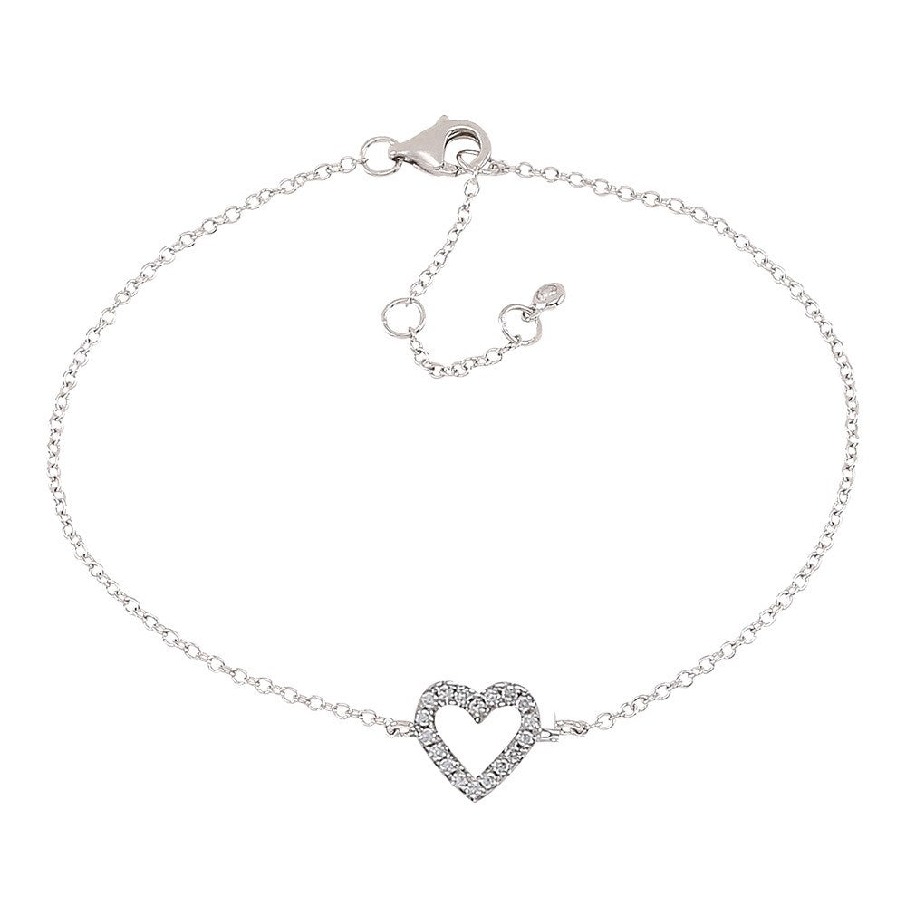 Silberarmband AIDANOR 7mm 17+3cm - Rosévergoldet
