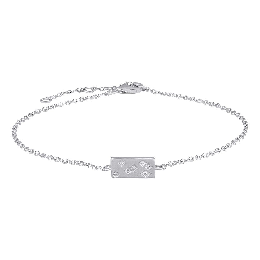 Rhd. Silver bracelet FELINANOR 10x5mm