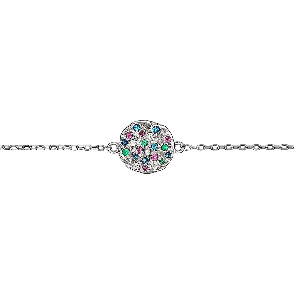 Silberarmband FLORANOR 9mm - Rhodiniert