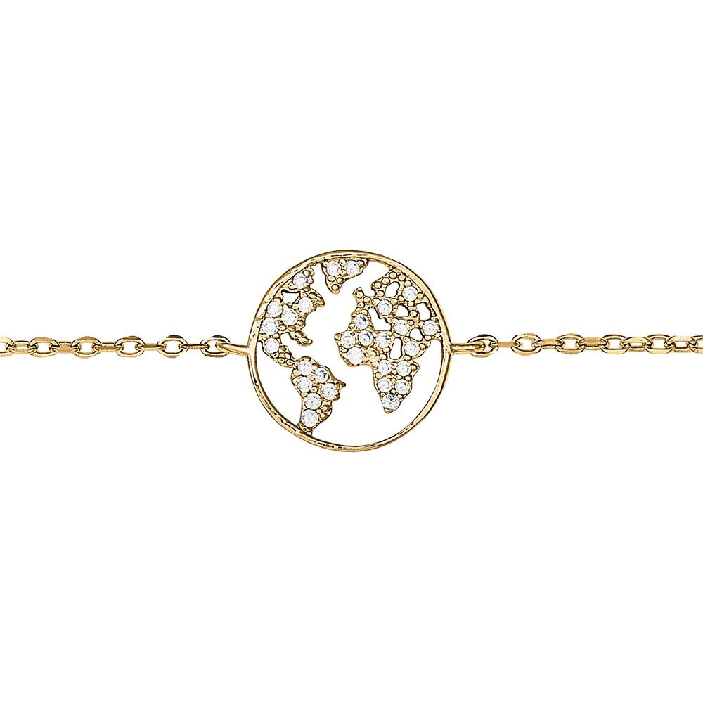 Gold plated bracelet ETTANOR 12mm