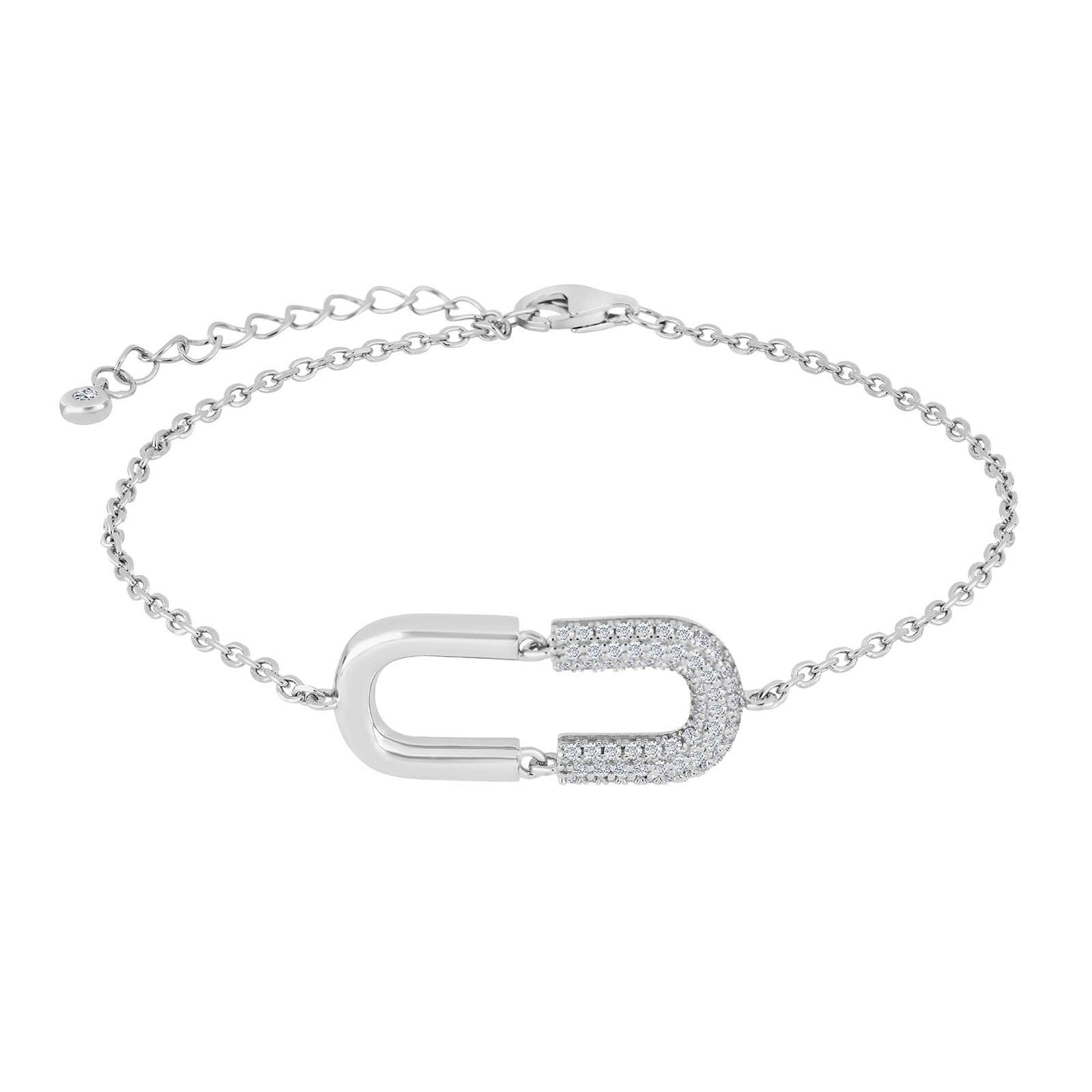 Silberarmband KORANOR - Rhodiniert