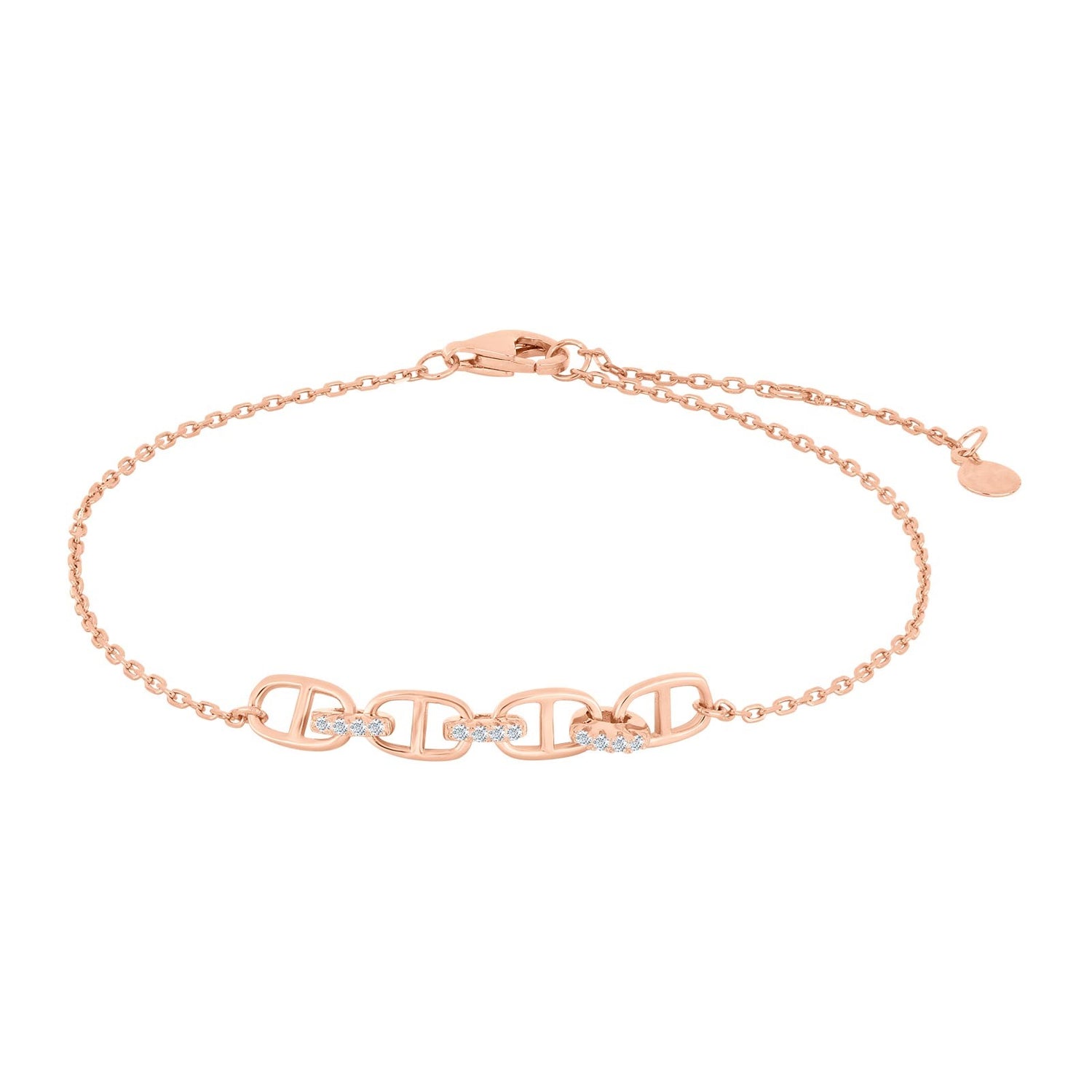 Silberarmband LARANOR - Rosévergoldet