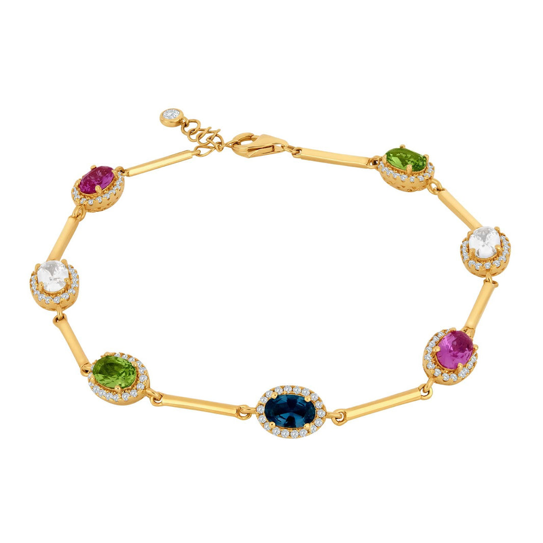 Vergoldet Silber Armband MILLENOR