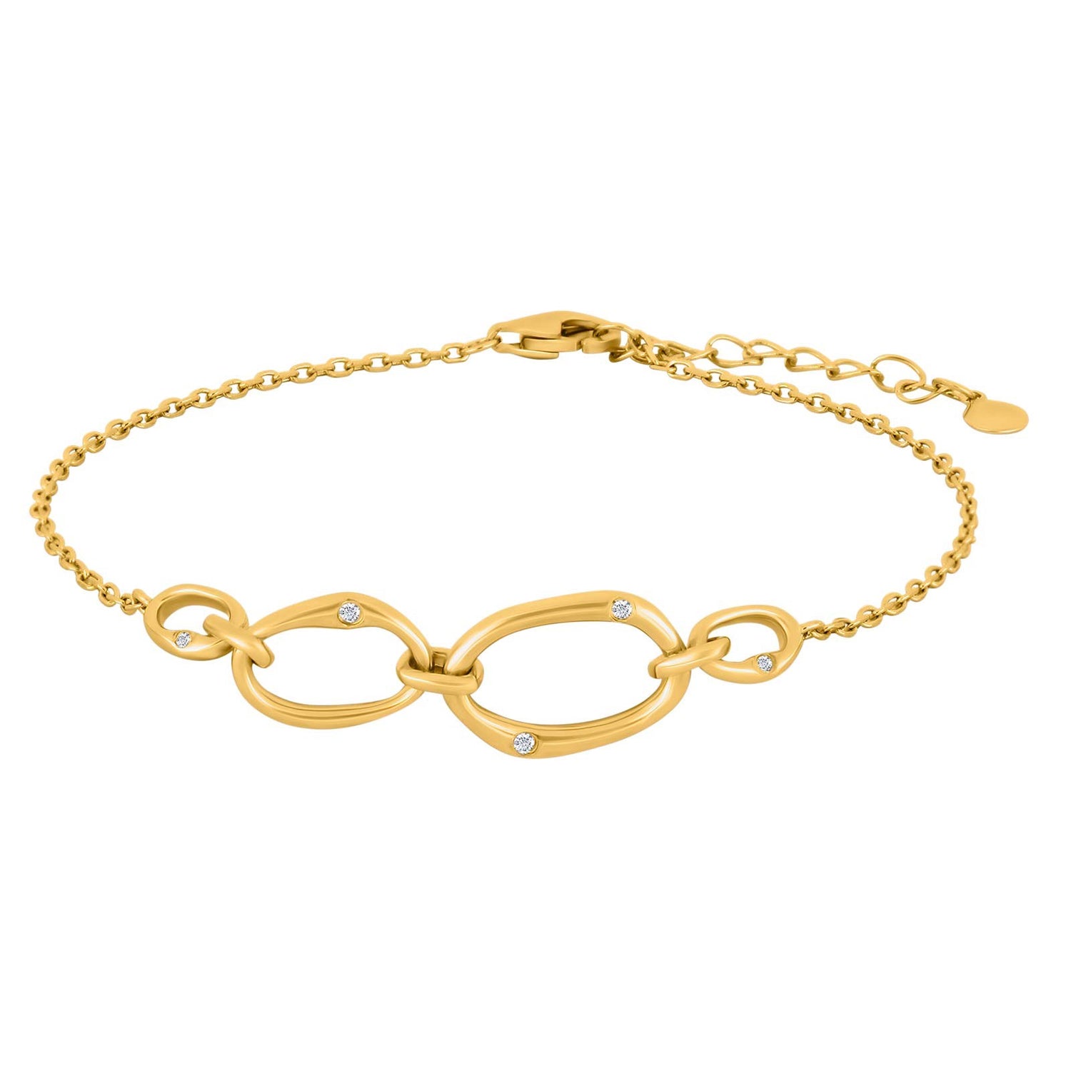 Silberarmband NÜTZLICH - Vergoldet