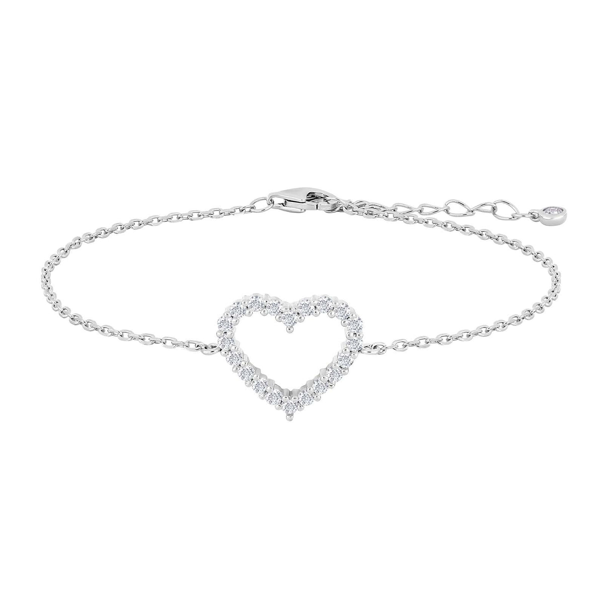 Silberarmband Herz OBINOR